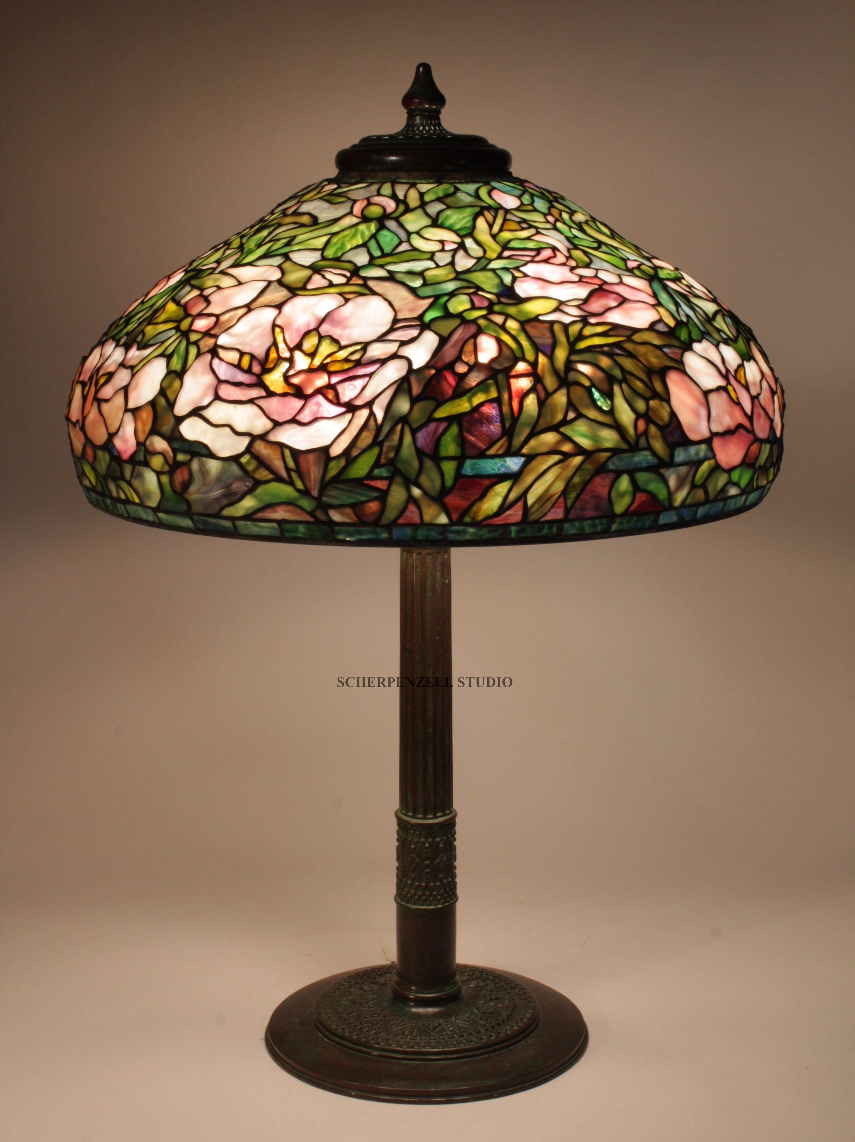 22" Elaborate Peony on Roman base